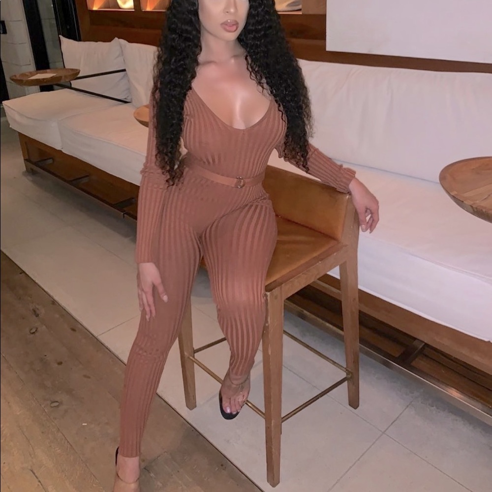 Brown one piece